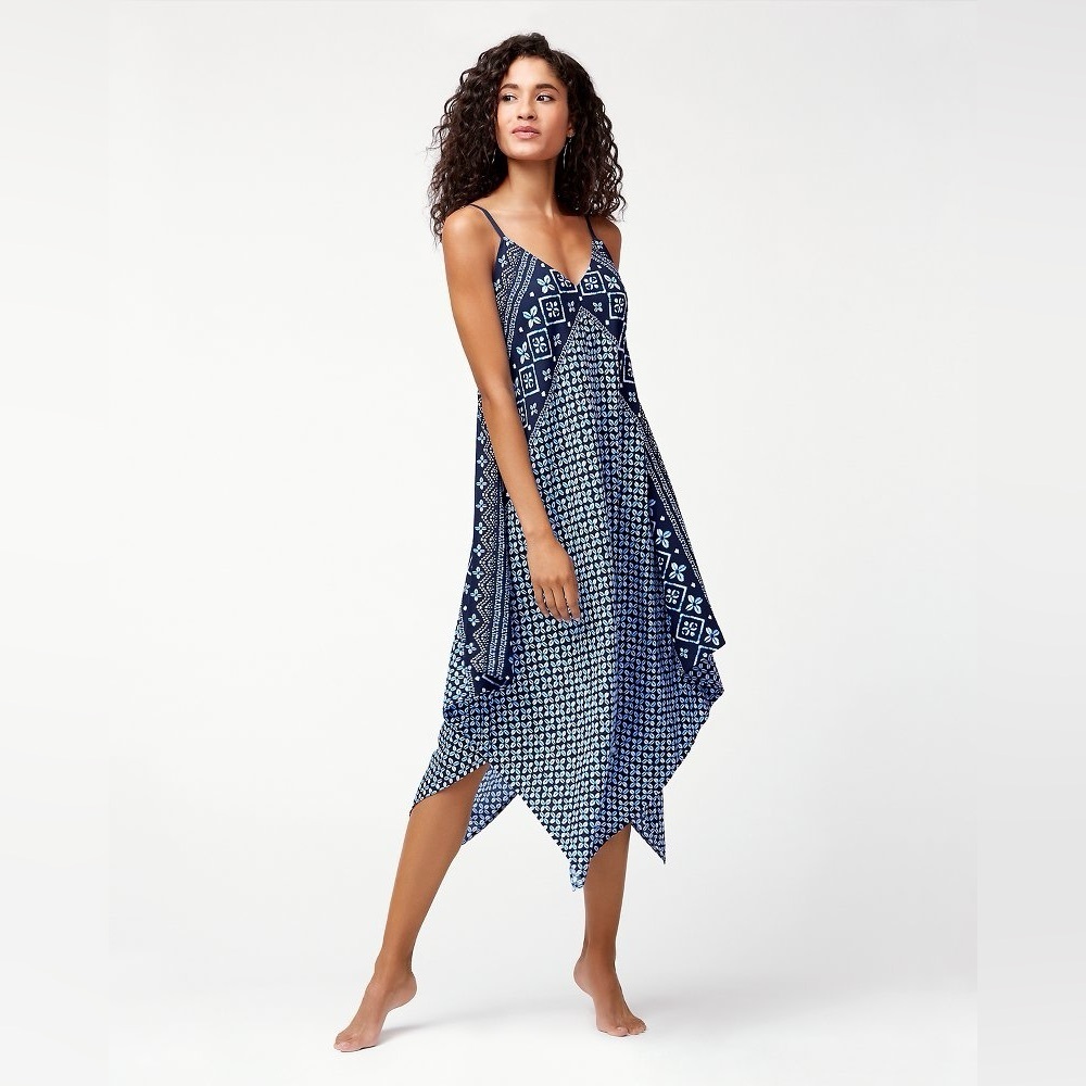 Tommy Bahama Indigo Cowrie Scarf Dress